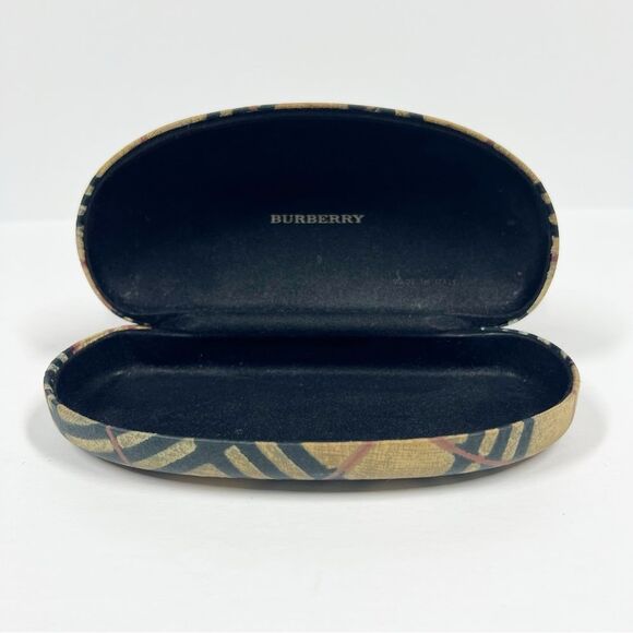 Burberry Nova Plaid Sunglasses Clamshell Case Only Brown Plaid Made in Italy - Picture 5 of 8